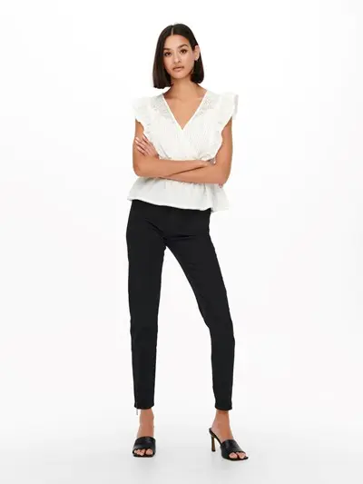 JACQUELINE DE YONG W SEMI MID WAIST SK.ANK ZIP 15271640
