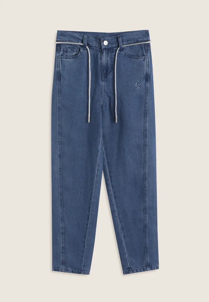 Jeans bambina comfort fit in denim lyocell