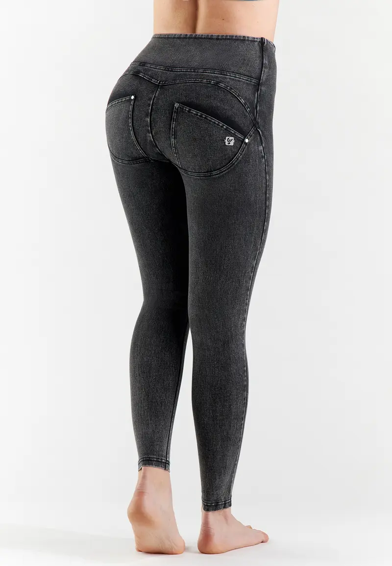 Jeans push up WR.UP® eco denim navetta con impunture