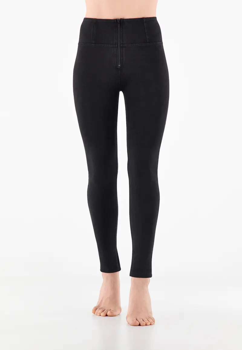 Jeggings push up WR.UP® skinny vita alta tessuto organico