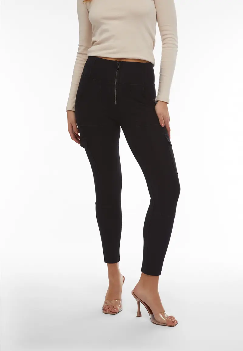 Jeggings WR.UP® tasche cargo, vita alta e lunghezza 7/8