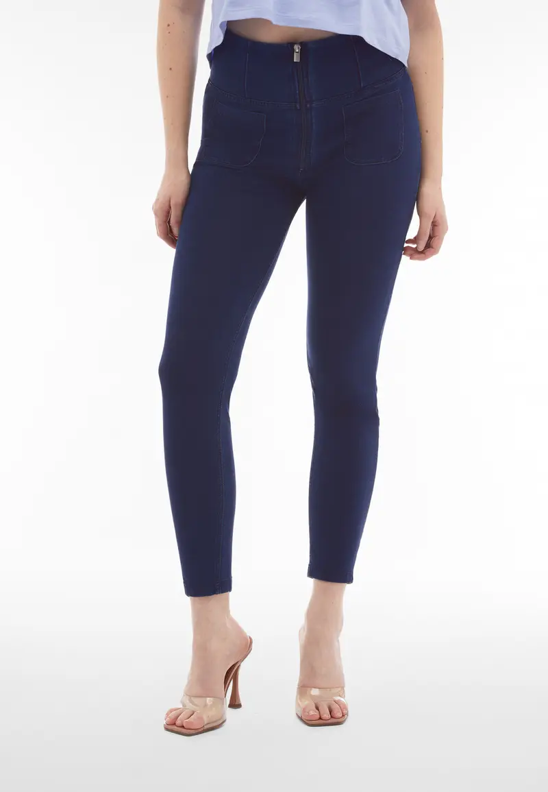 Jeggings WR.UP® vita super alta e taschini applicati