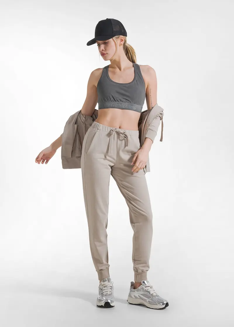 JOGGER IN TESSUTO STRETCH BEIGE