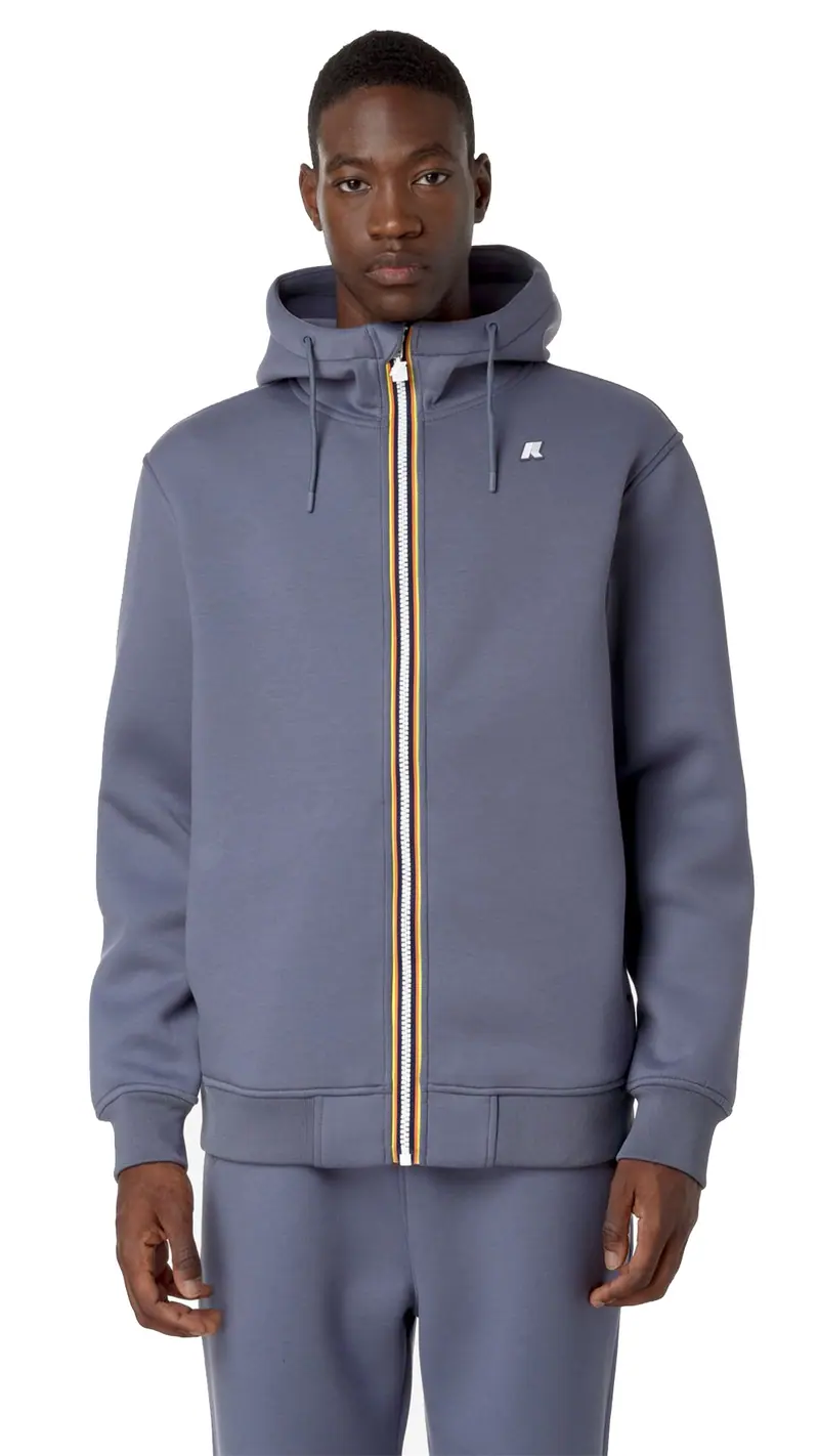 K-WAY FELPA RAINER SPACER CON CAPPUCCIO UOMO K2141DW K56