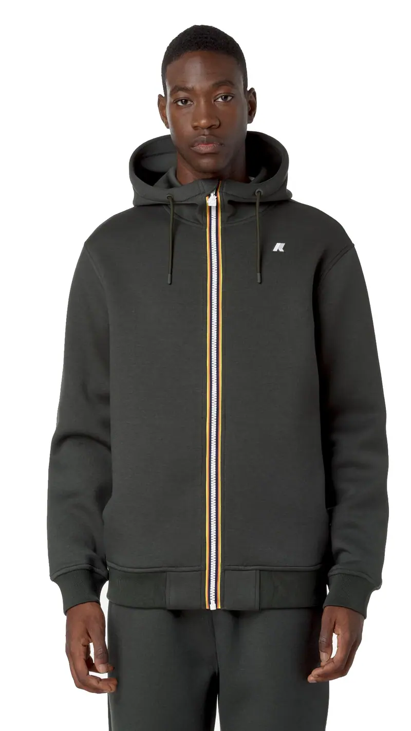 K-WAY FELPA RAINER SPACER CON CAPPUCCIO UOMO K2141DW WMR