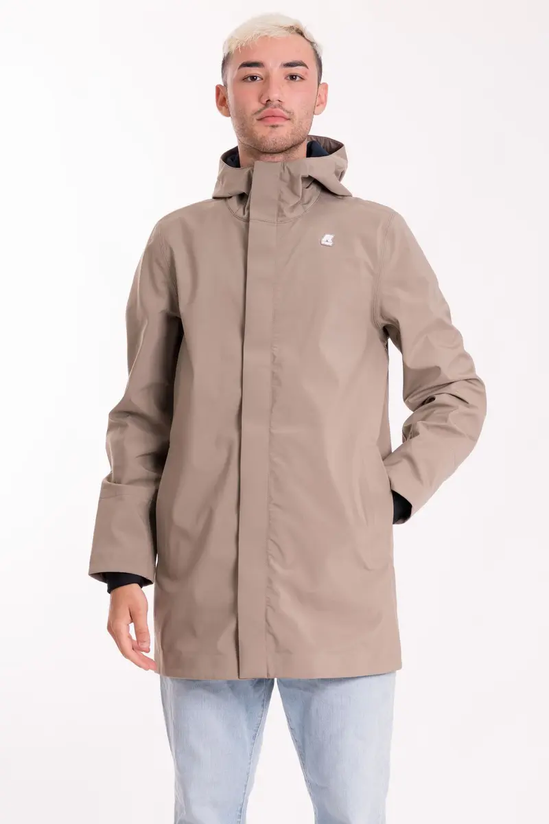 K-WAY Giubbino lungo M Marlyn Bonded Vislon Uomo