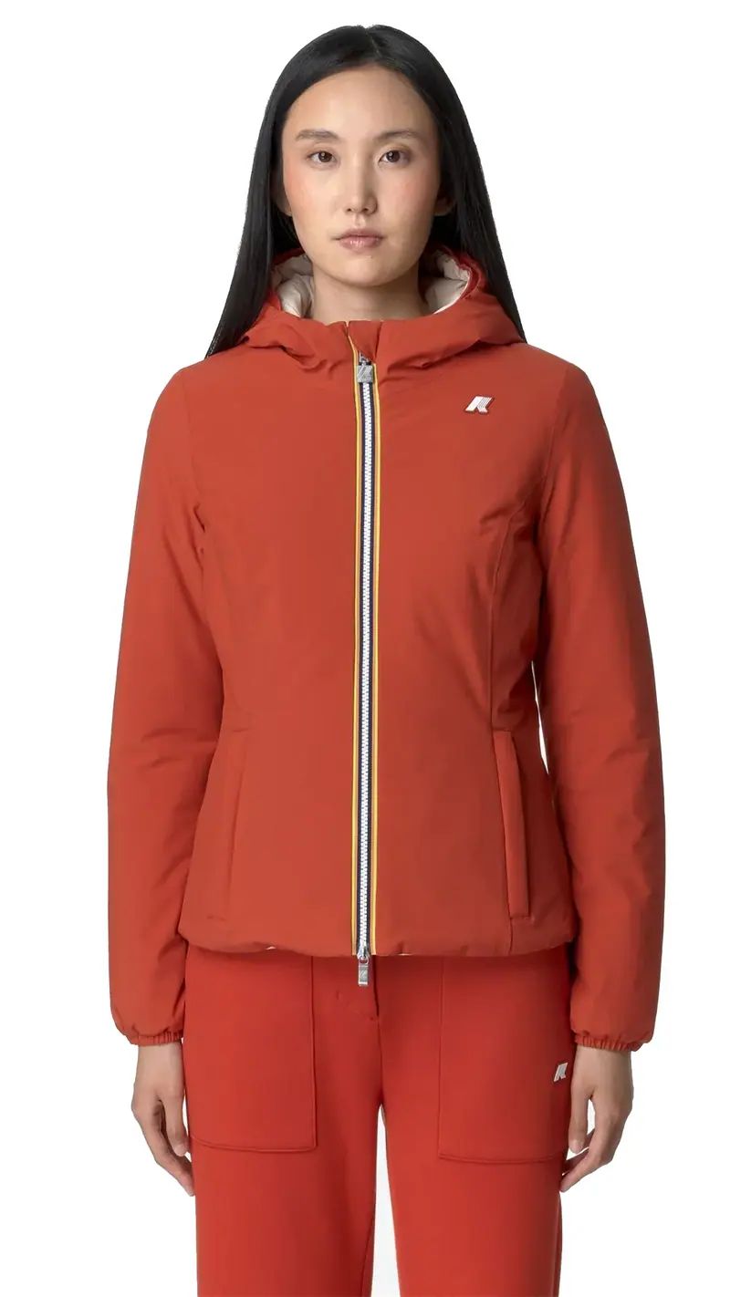 K-WAY GIUBBOTTO CORTO LILY REVERSIBILE DONNA K6128TW ASH