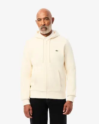 LACOSTE FELPA LACOSTE CON CAPPUCCIO IN PILE CON ZIP SH9626 XFJ