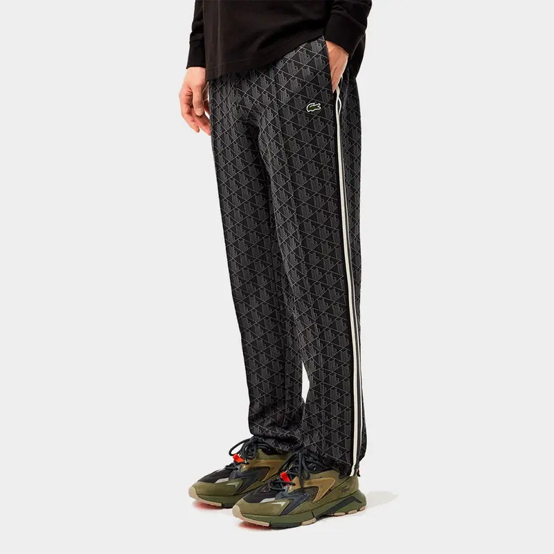 LACOSTE PANTALONE DI TUTA MONOGRAM CON LOGO UOMO XH1440 4PC