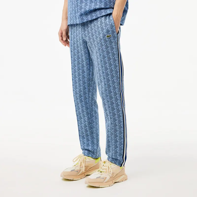 LACOSTE PANTALONE DI TUTA MONOGRAM CON LOGO UOMO XH1440 I8K