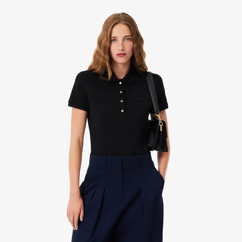 LACOSTE POLO DA DONNA IN PIQUET DI COTONE STRETCH PF5462 031