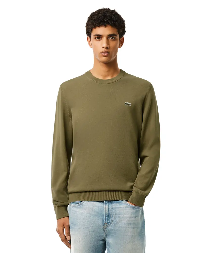 LACOSTE PULLOVER UOMO GIROCOLLO CON LOGO LACOSTE AH1985 BMY