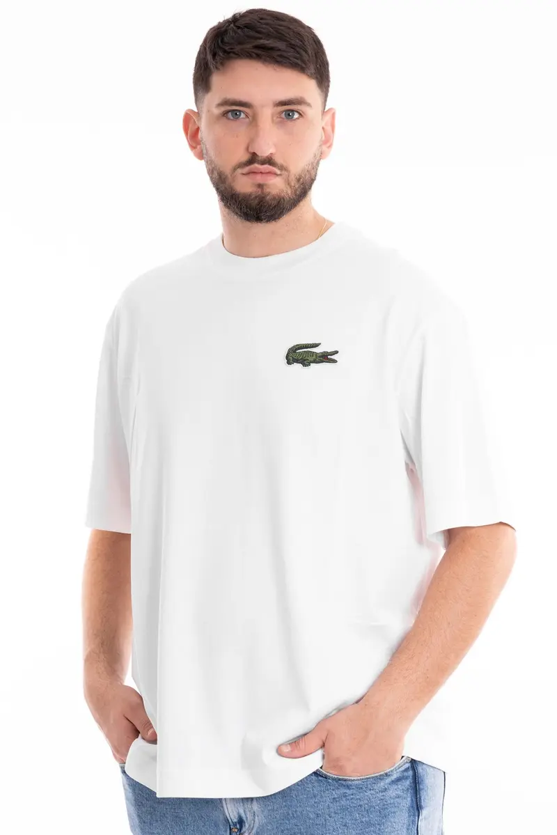 LACOSTE T-SHIRT LOOSE FIT CON COCCODRILLO GRANDE UOMO TH0062 001