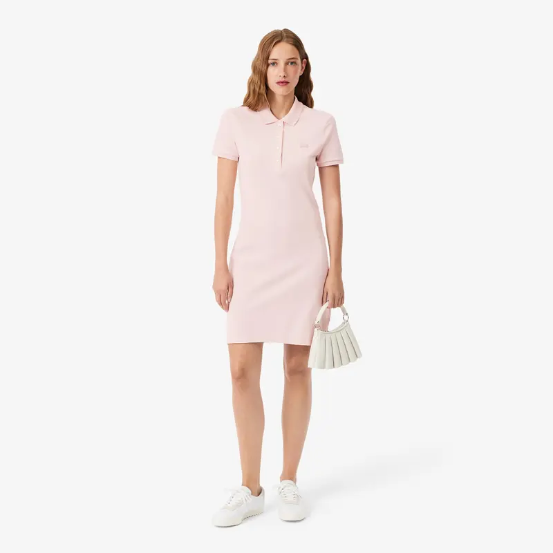 LACOSTE VESTITO POLO SLIM FIT IN MINI PIQUET STRETCH EF5473 ADY