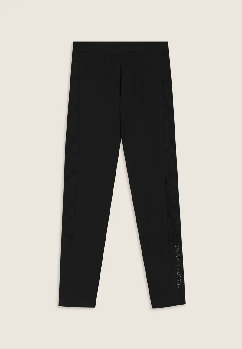Leggings 7/8 con stampa geometrica laterale