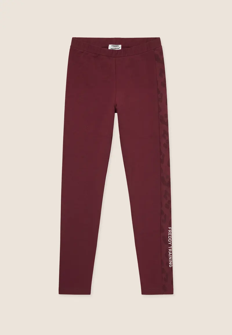 Leggings Donna 7/8 con Inserto Leopardato