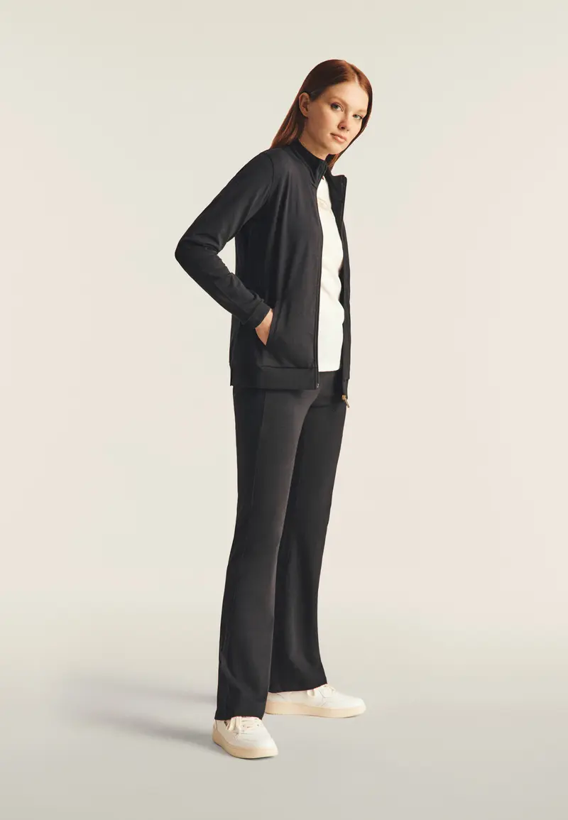 Leggings regular fit in jersey con fondo flare