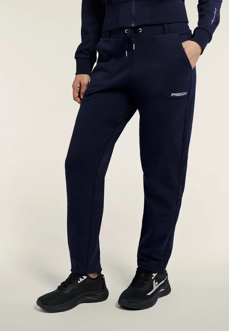 Leggings vita regular "Soft-Touch" in felpa elasticizzata