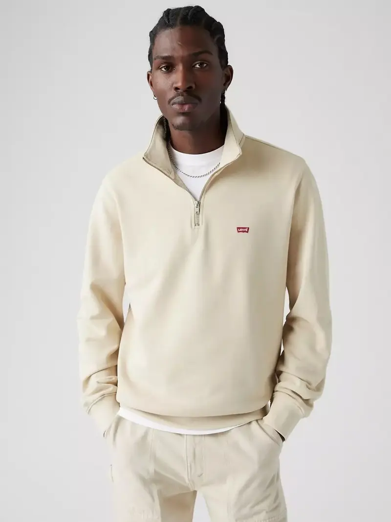 LEVI'S FELPA ZIP 1/4 ORIGINAL UOMO A8606 0002
