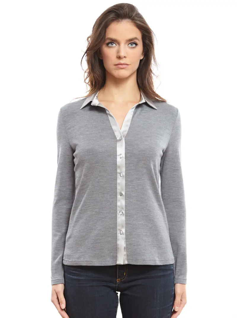 Longsleeves Woman flat Polo-shirt 6352