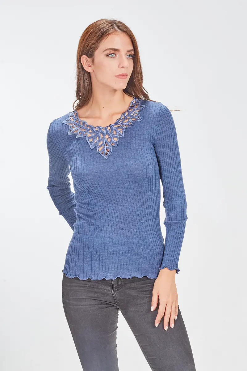 Longsleeves Woman Wool&Silk 5830