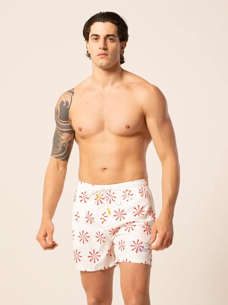 LORD PARTENOPEI COSTUME BOXER MARE UOMO BM24-CORNO BIA