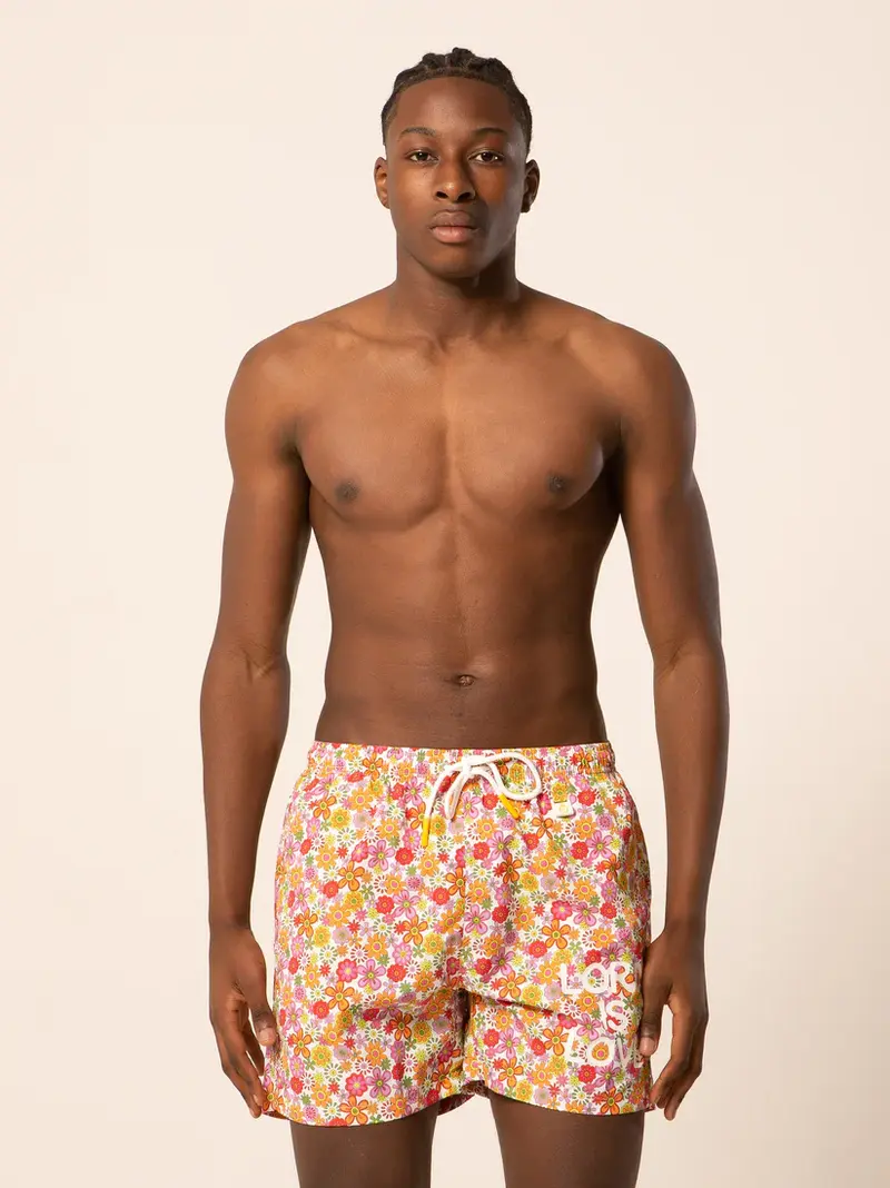 LORD PARTENOPEI COSTUME BOXER MARE UOMO BM24-HIPPIE BIA