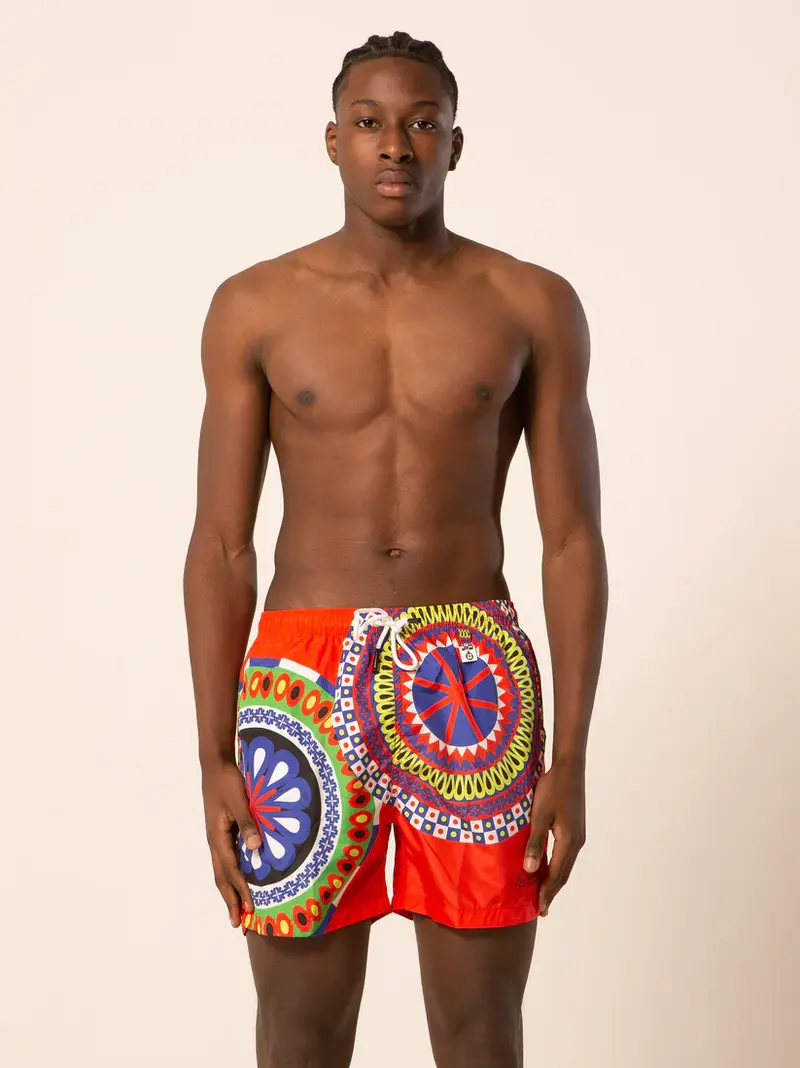 LORD PARTENOPEI COSTUME BOXER MARE UOMO BM24-SICILY ROS