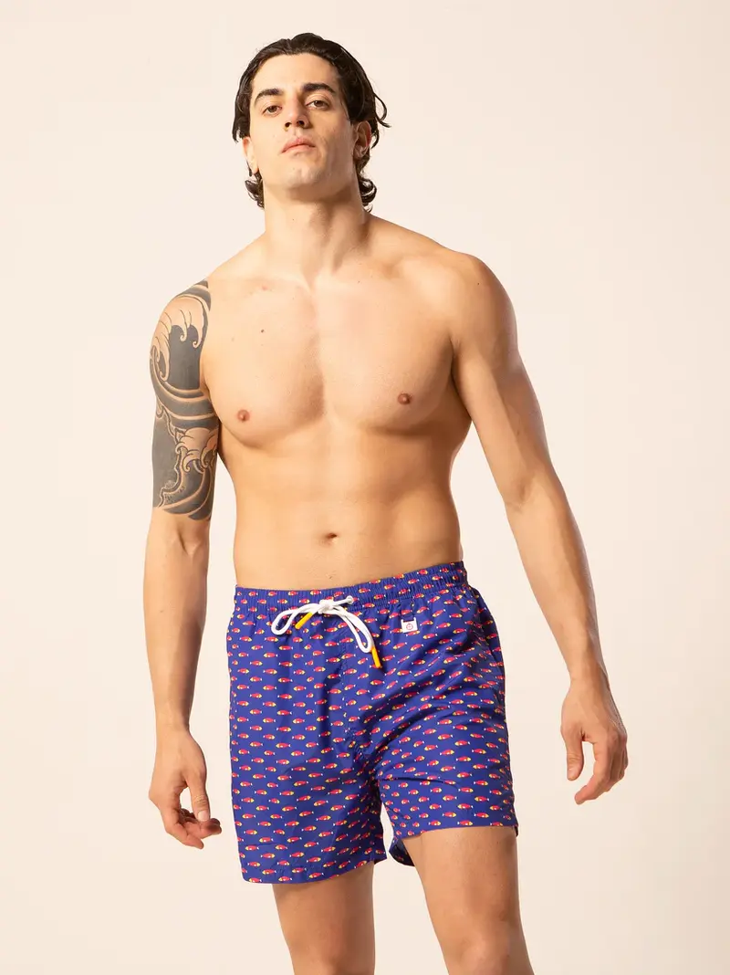 LORD PARTENOPEI COSTUME BOXER MARE UOMO BM24-WHITEBAIT
