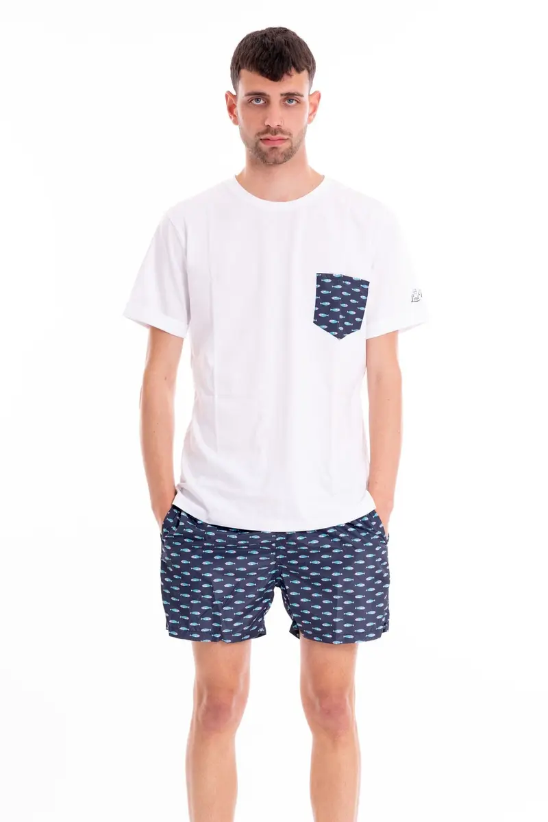 LORD PARTENOPEI Costume Boxer* Uomo BM09 WHITEBAIT