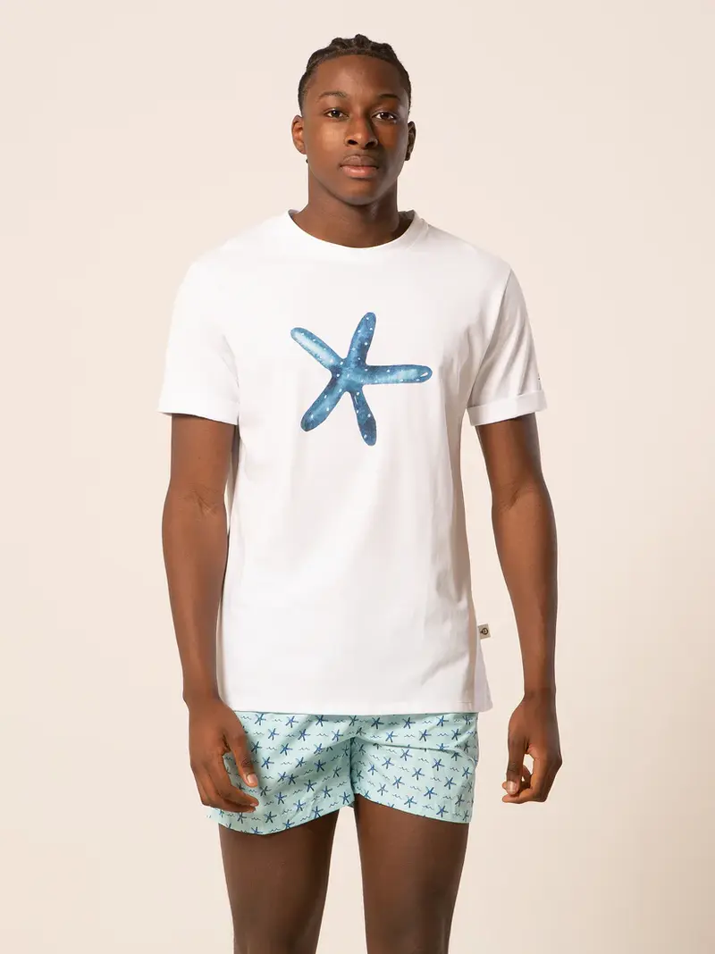 LORD PARTENOPEI T-SHIRT CON STAMPA STELLA MARINA TM24-STARFISH