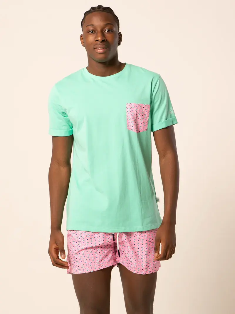 LORD PARTENOPEI T-SHIRT CON TASCHINO FANTASIA TM24-TILE TUR