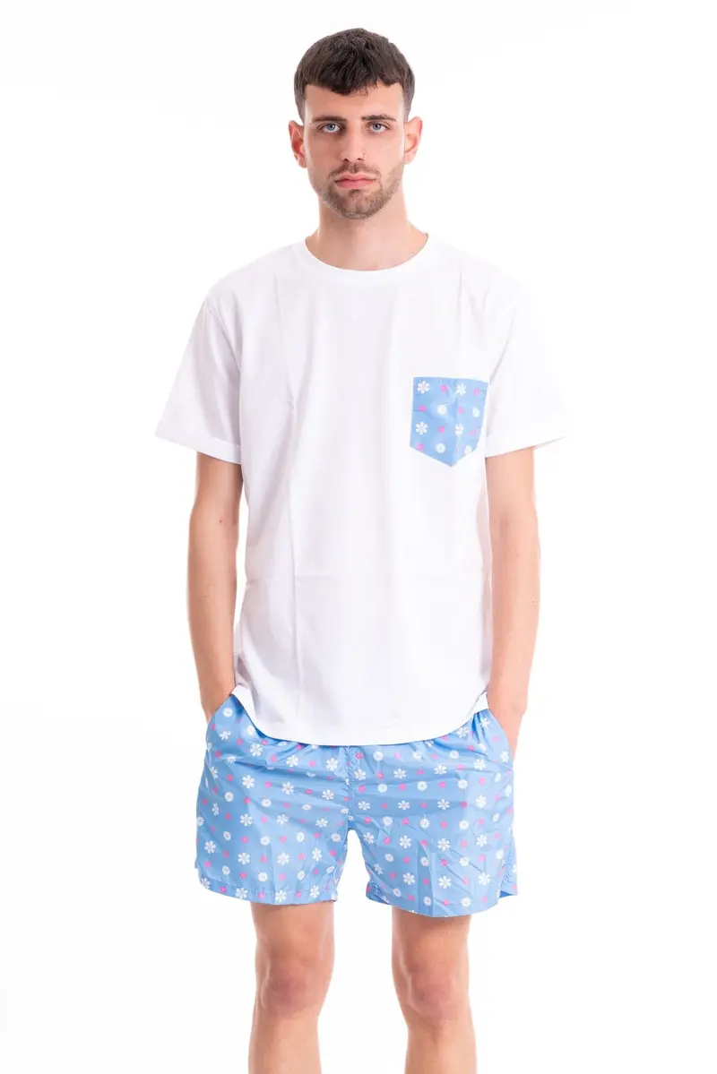 LORD PARTENOPEI T-SHIRT FLOWER UOMO TM01 FLOWER