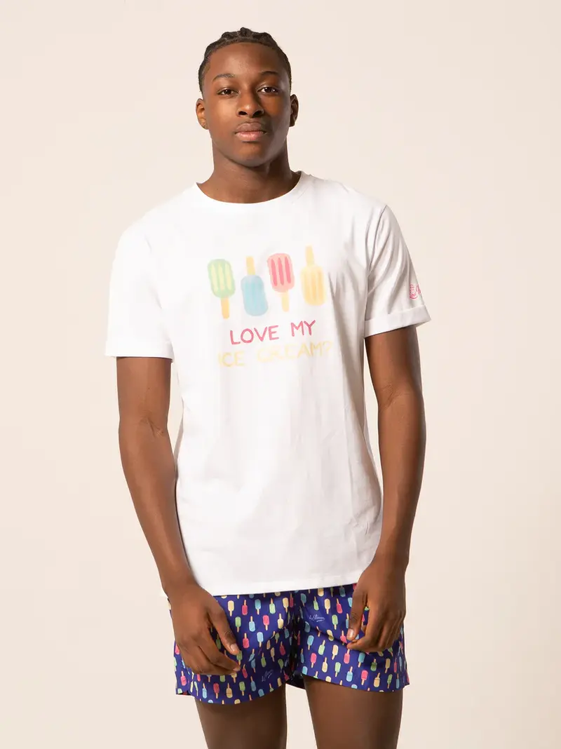 LORD PARTENOPEI T-SHIRT STAMPA CON GELATI TM24-ICELOLLY