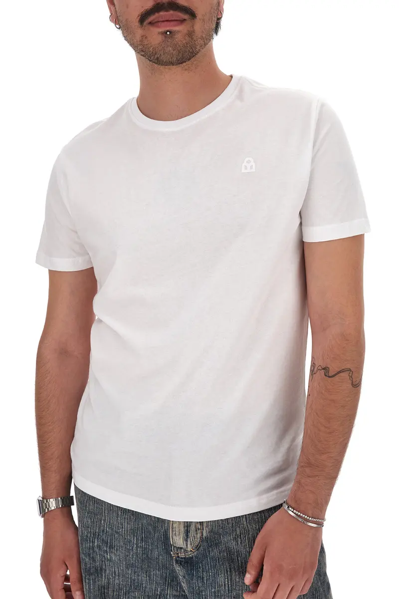 Maglia a Maniche Corte Bianca 100% cotone Boardman NBY703