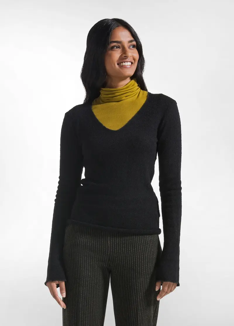MAGLIA BOUCLE' NERO