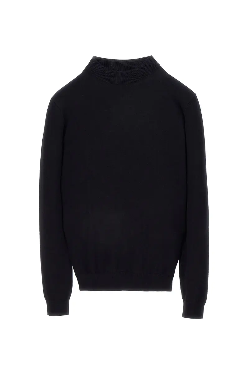 Maglione leggero nero collo alto Boardman NBY8220