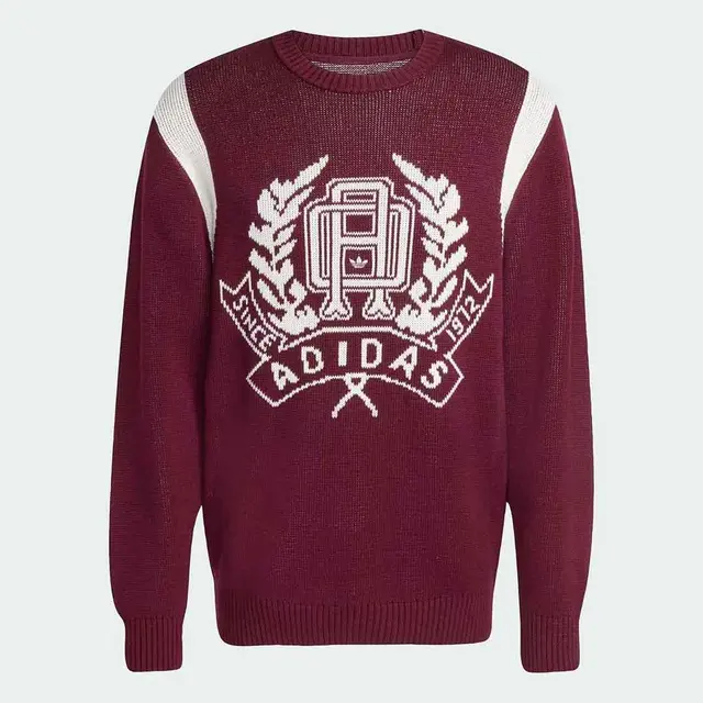 MAGLIONE UOMO ADIDAS ORIGINALS GRAPHIC REGULAR FIT BORDEAUX JX8215