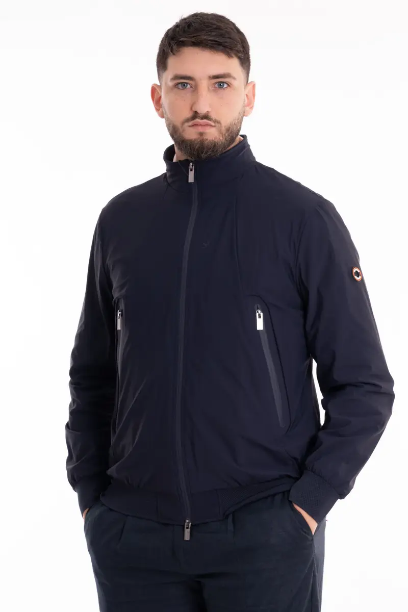 MARKUP BOMBER CON ZIP SOFTSHELL STRETCH MK694031 BLU