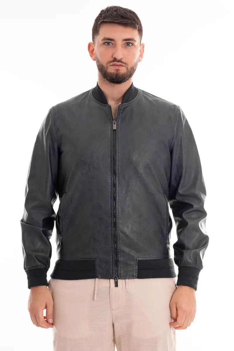 MARKUP BOMBER IN ECOPELLE TINTO CAPO MK694029 BLU