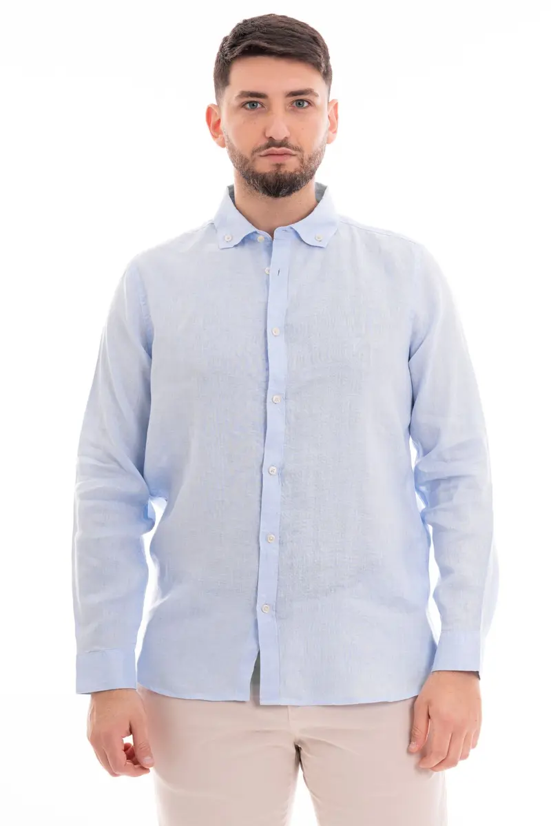 MARKUP CAMICIA MANICA LUNGA 100% LINO MK13004 CLE