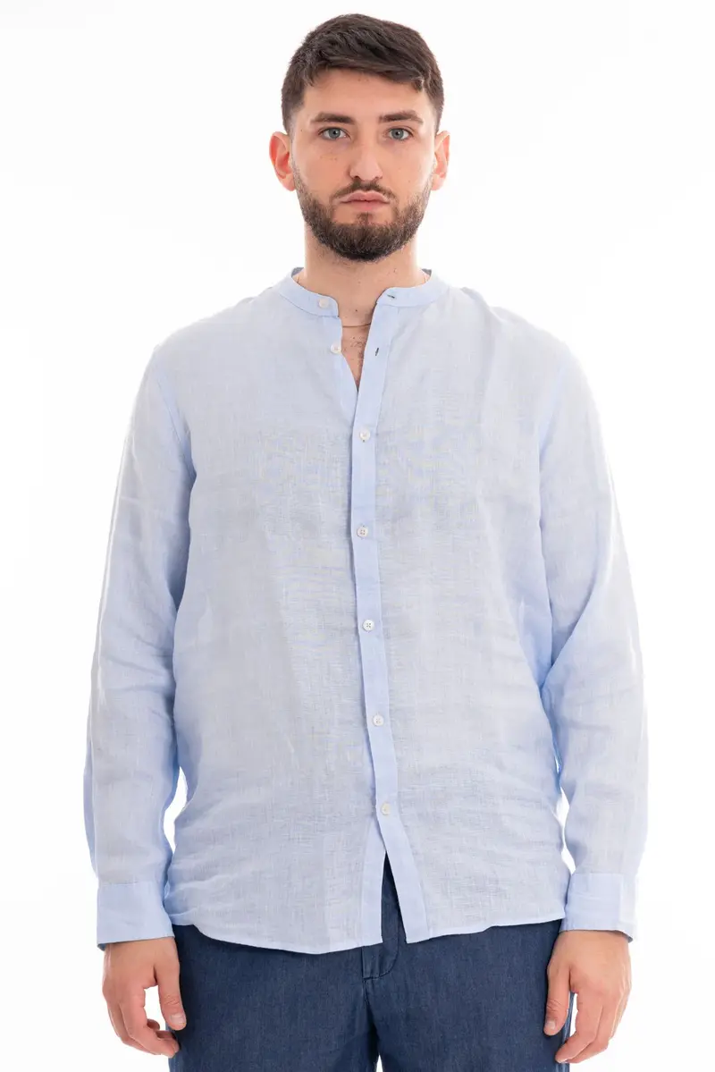 MARKUP CAMICIA MANICA LUNGA COREANA 100% LINO MK13002 CLE