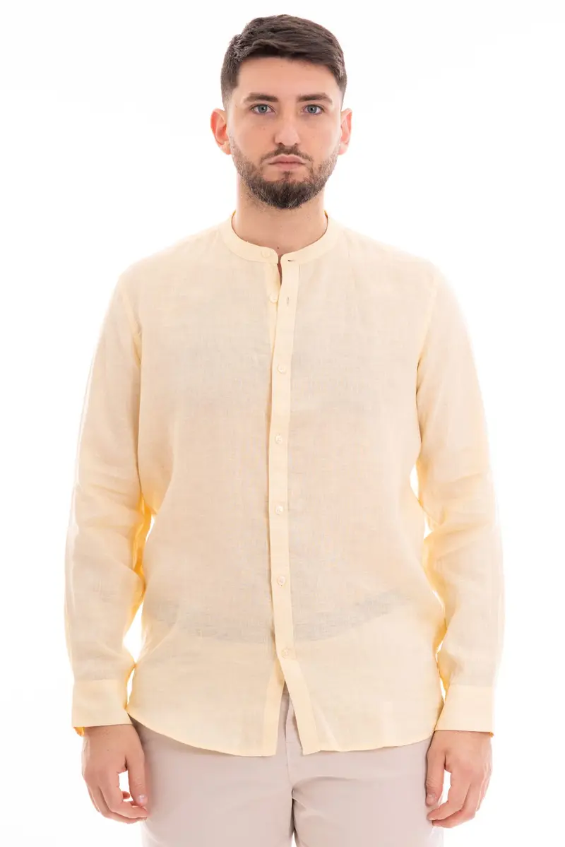 MARKUP CAMICIA MANICA LUNGA COREANA 100% LINO MK13002 PGR