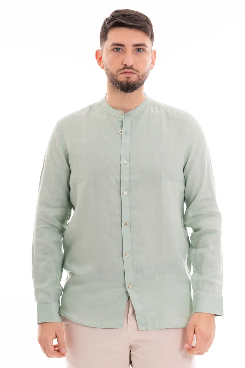 MARKUP CAMICIA MANICA LUNGA COREANA 100% LINO MK13002 VDA