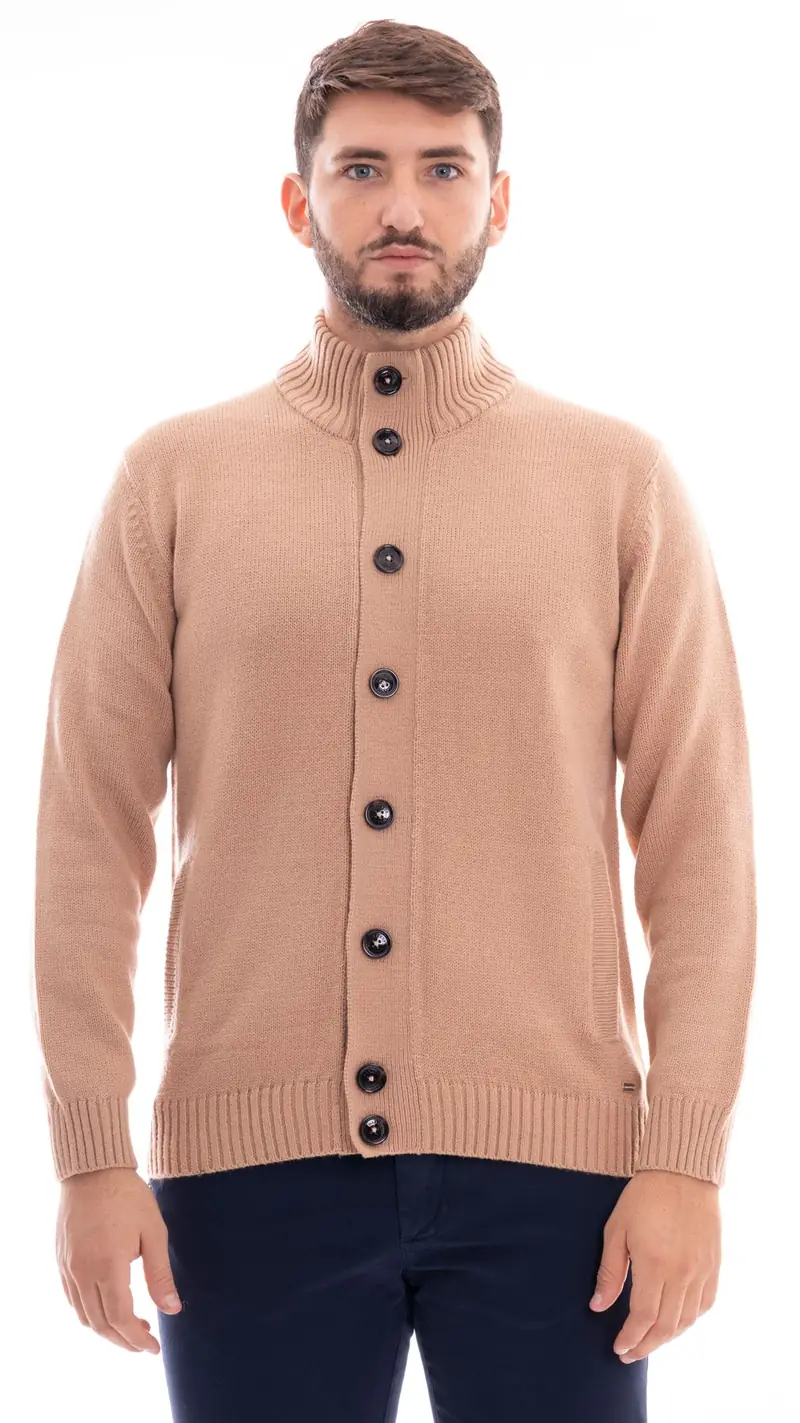 MARKUP CARDIGAN COLLO ALTO CON BOTTONI UOMO MK790044 CML