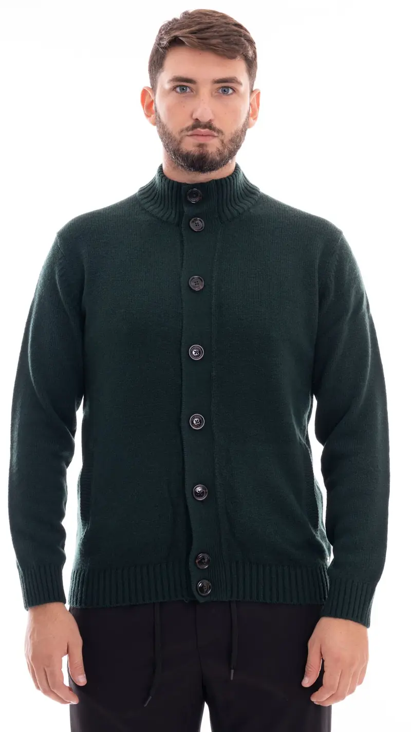 MARKUP CARDIGAN COLLO ALTO CON BOTTONI UOMO MK790044 VDB