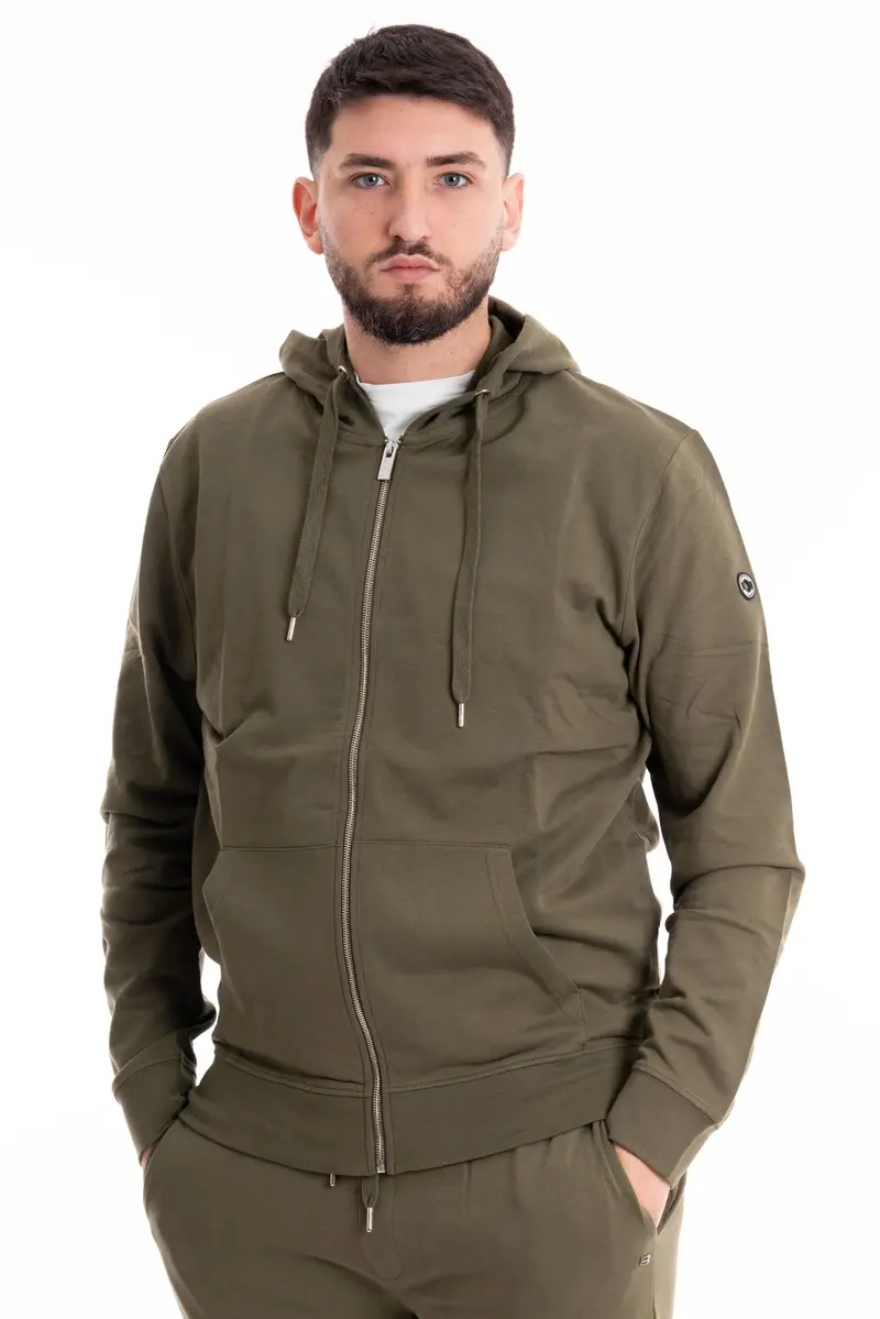MARKUP FELPA CON CAPPUCCIO E ZIP MK12002 MLR