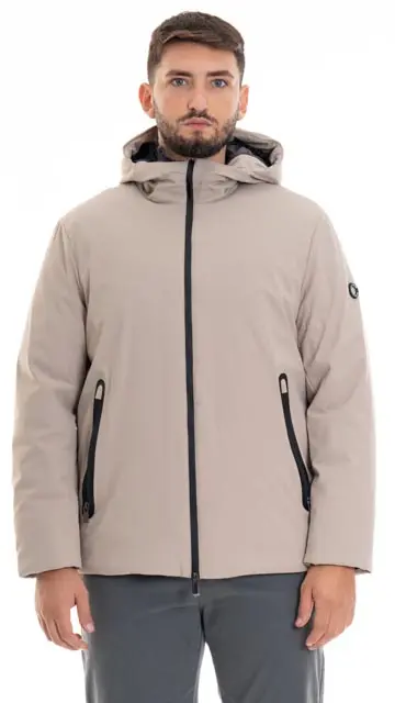 MARKUP GIUBBOTTO CON CAPPUCCIO IN SOFTSHELL UOMO MK794011 BEI
