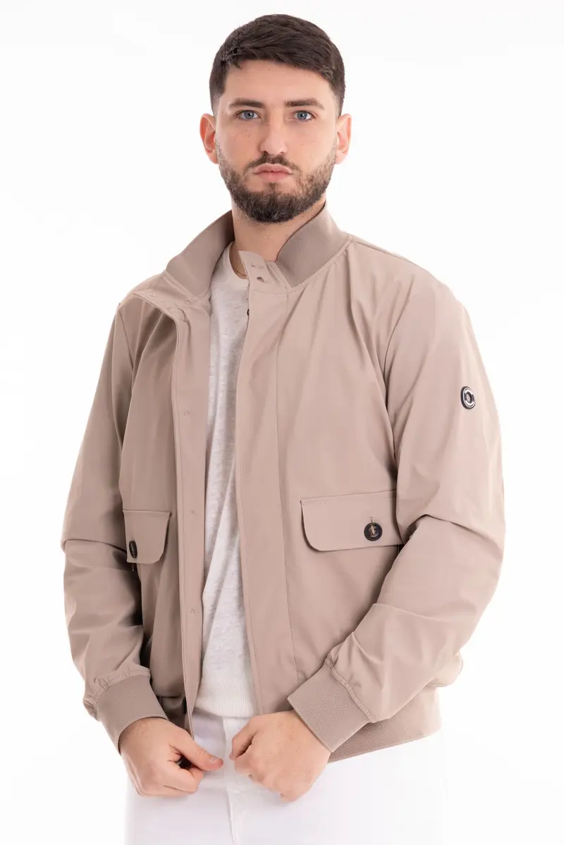 MARKUP GIUBOTTOSOFTSHELL STRETCH CON BOTTONI MK694027 BEI