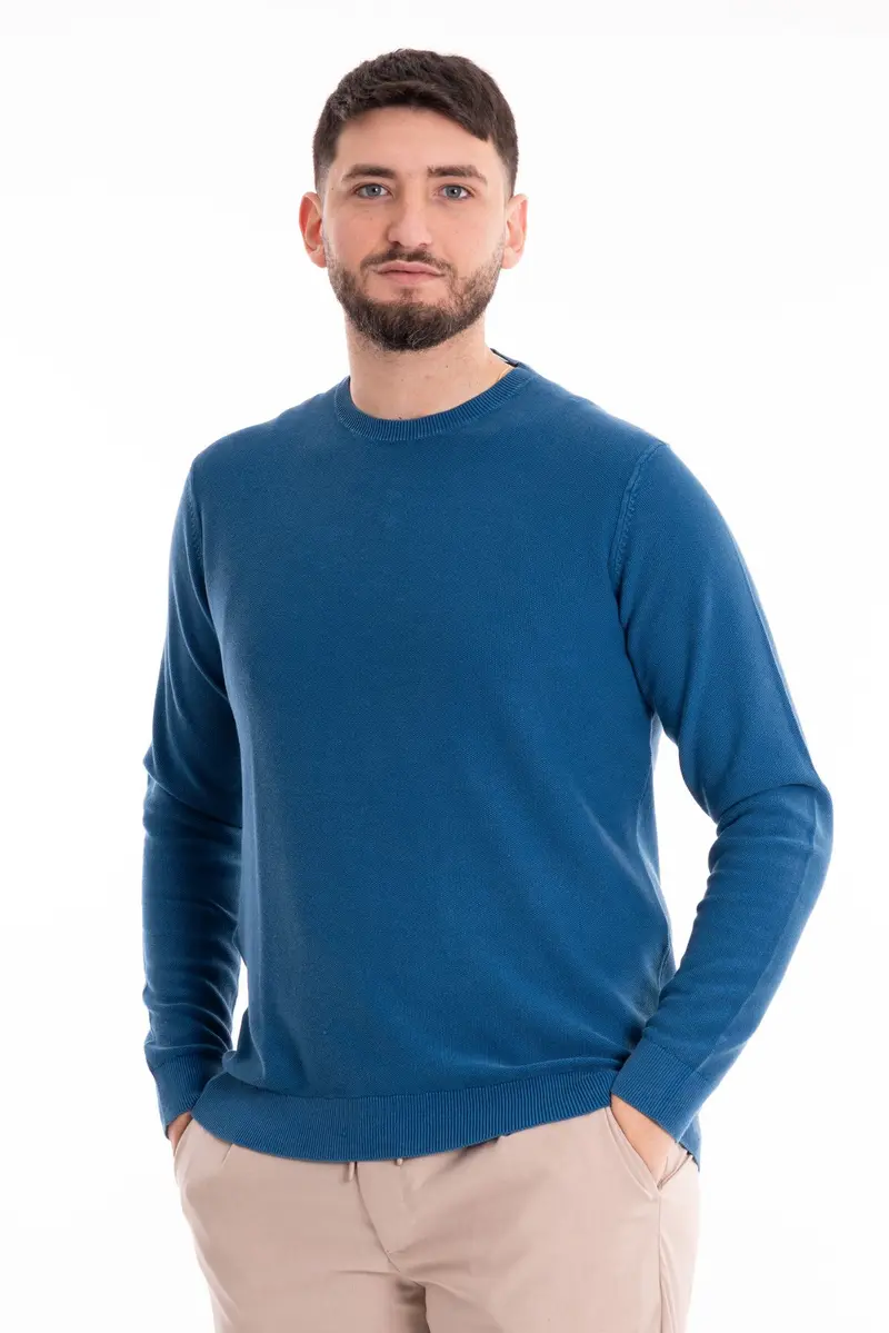 MARKUP MAGLIONE GIROCOLLO MANICA LUNGAPUNT RISO MK690012 BLT
